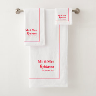 Nouveaux mariés M. & Mme Personnalisé Grand