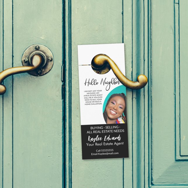 Nouvel affichette de porte de l'agent immobilier (Créateur téléchargé)