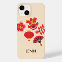 Nouvel An chinois 2024 Célébrer iPhone 14 Coque