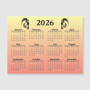 Nouvel An chinois du Cheval 2026 Calendrier