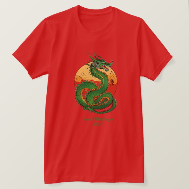 Nouvel An Chinois Du T-shirt Dragon 2024 (Design devant)