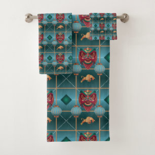 Nouvel An chinois - Motif du chèque vert