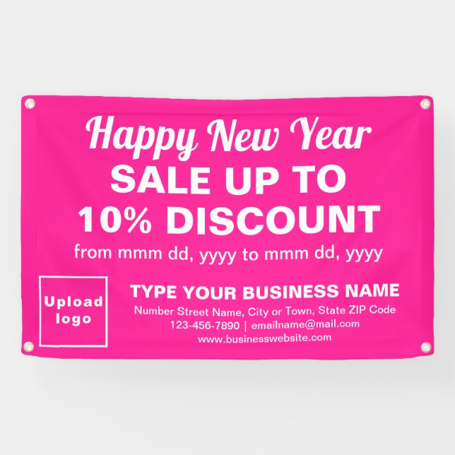 Nouvel an commercial Vente sur bannière rectangle  (Horizontal)