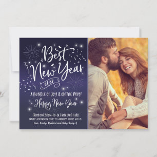 Nouvel An Faire-part de grossesse Nouvel An 2018