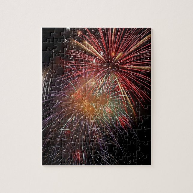 Nouvel An Feu d'artifice étincelles Jigsaw Puzzle (Vertical)