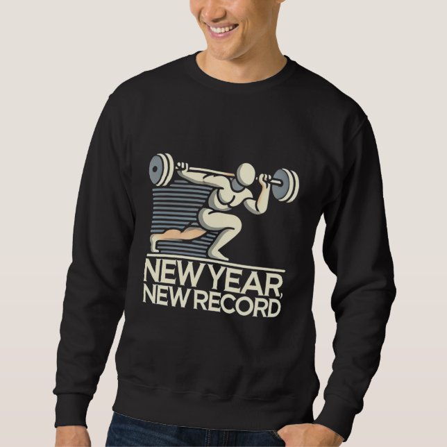 Nouvel an, nouveau record Gym Workout TShirt pour  (Devant)