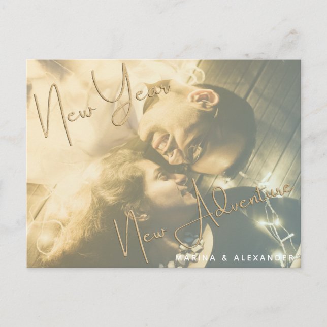 Nouvel an Nouvel engagement Aventure Invitation de (Devant)