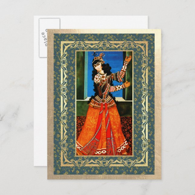 Nouvel An persan. Cartes de vœux (Devant / Derrière)