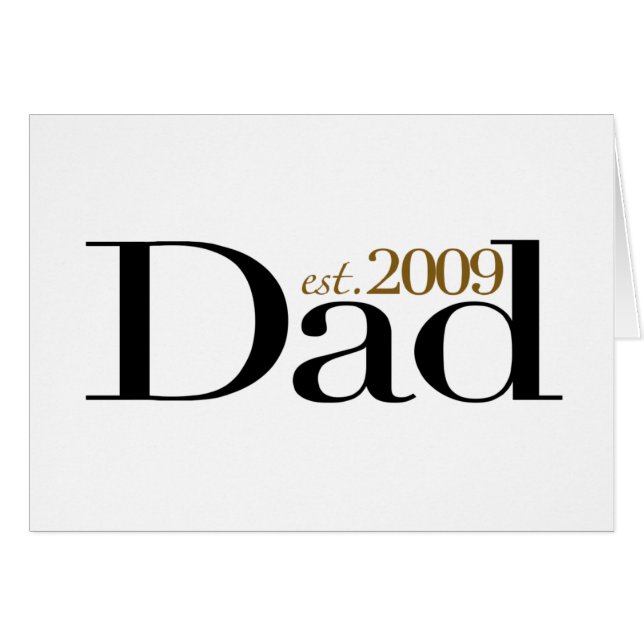 Nouvel est 2009 de papa (Devant horizontal)