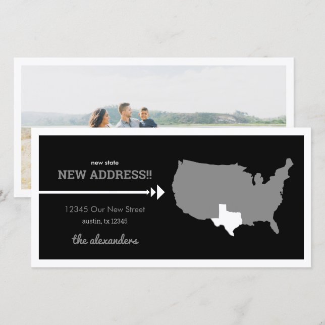 Nouvel Etat Noir, Nouvelle Adresse ! Texas Moving (Devant / Derrière)