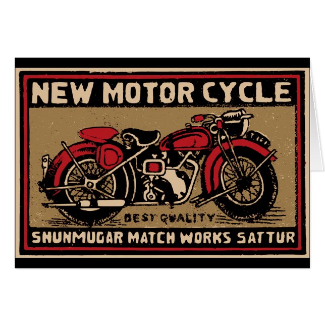 Nouvel étiquette de match de sécurité de moto (Devant Horizontal)