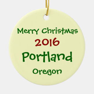 NOUVEL ORNEMENT 2016 DE JOYEUX NOËL DE PORTLAND