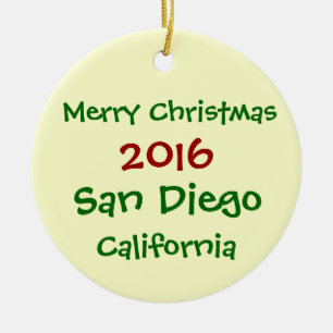 NOUVEL ORNEMENT 2016 de NOËL de San Diego la
