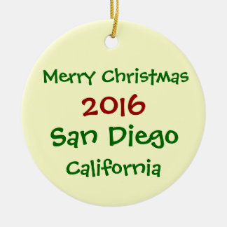 NOUVEL ORNEMENT 2016 de NOËL de San Diego la