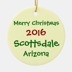 NOUVEL ORNEMENT 2016 DE NOËL DE SCOTTSDALE ARIZON