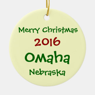 NOUVEL ORNEMENT 2016 DE NOËL D'OMAHA NÉBRASKA