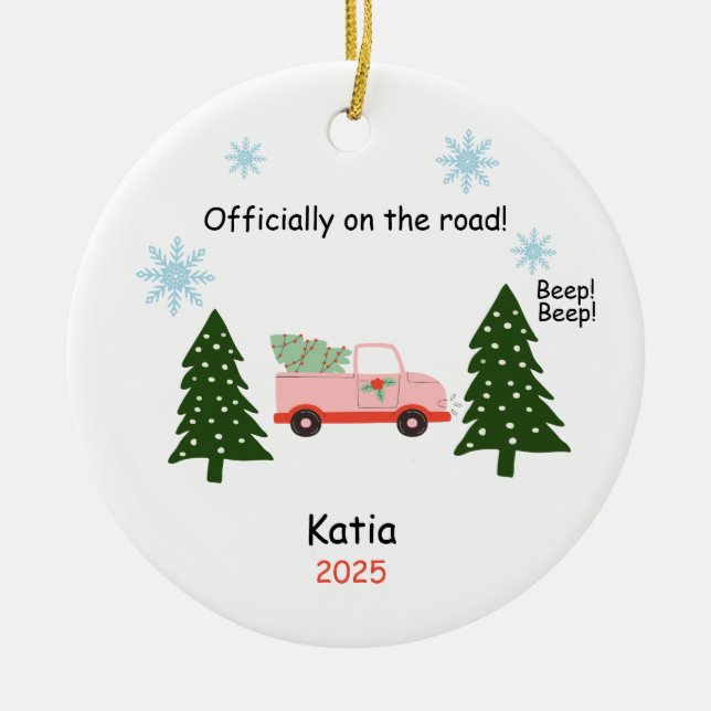 Nouvel Ornement de Conducteur, Cadeau de Conducteu (Devant)