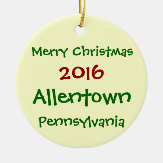 NOUVEL ORNEMENT DE NOËL DE 2016 ALLENTOWN