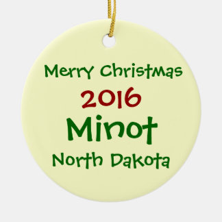NOUVEL ORNEMENT DE NOËL DE 2016 MINOT LE DAKOTA DU