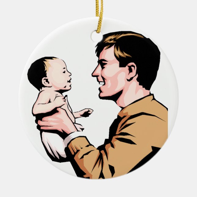 Nouvel ornement de Noël de papa (Devant)