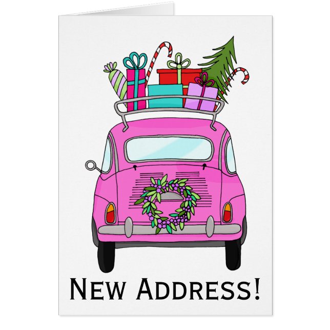 Nouvelle Address Pink Retro Fiat 500 Venin de Chri (Devant)