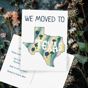 NOUVELLE ADRESSE Déplacement de l'état TEXAS Carte