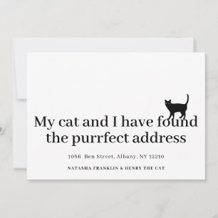 Nouvelle adresse pour notre chat Annonce de déména