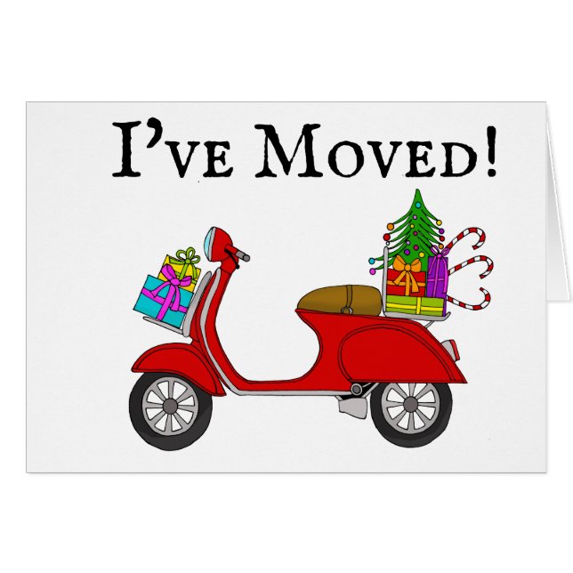 Nouvelle adresse Scooter de Noël classique (Devant horizontal)