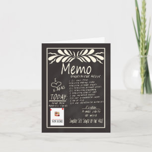 Nouvelle adresse Tableau noir - Carte de Noël