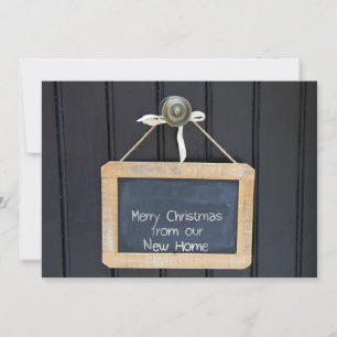 Nouvelle adresse Tableau noir - Carte de Noël