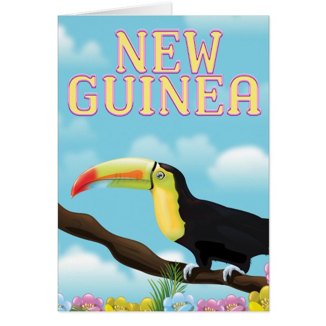 Nouvelle affiche de voyage de Toucan de Guinée (Devant)