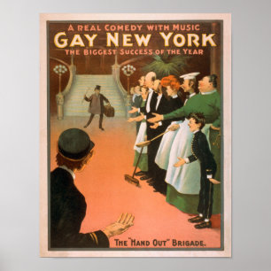 Nouvelle affiche gaie de théâtre de monsieur de