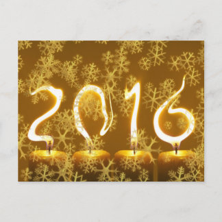 Nouvelle année 2016 - carte postale originale