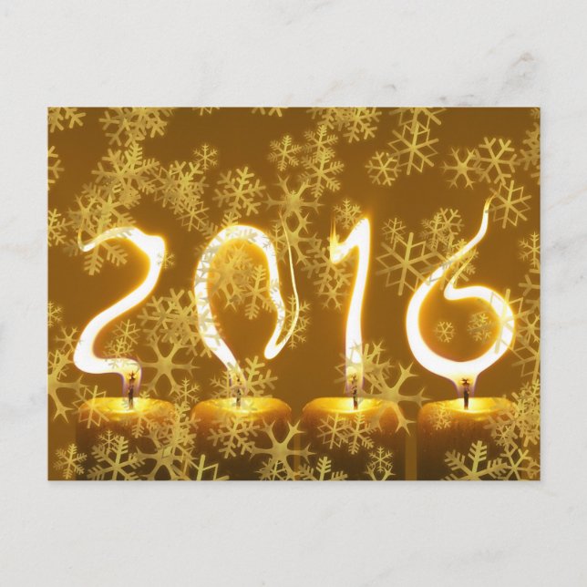 Nouvelle année 2016 - carte postale originale (Devant)