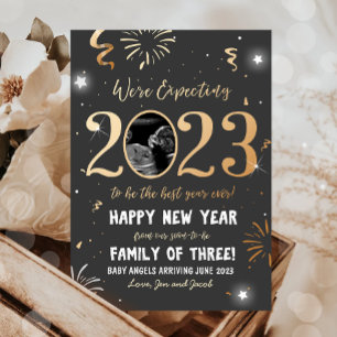 Nouvelle année Faire-part de grossesse Reveal 2023