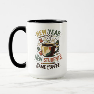 Nouvelle Année Nouveaux Étudiants Même Mug Enseign
