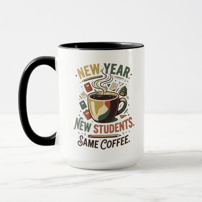 Nouvelle Année Nouveaux Étudiants Même Mug Enseign (Gauche)