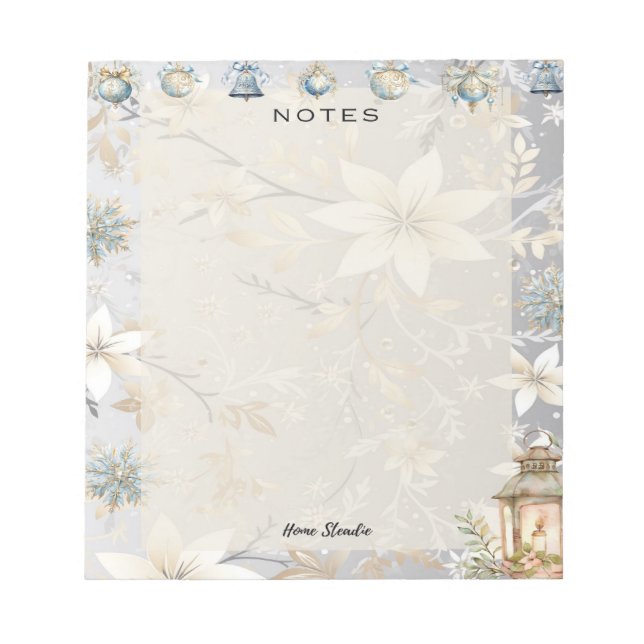 Nouvelle Année, Nouveaux Notes Bloc-Notes Vierges (Devant)