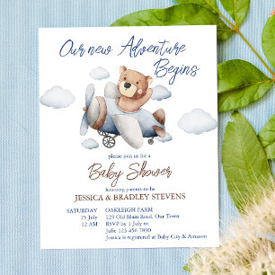 Nouvelle aventure minuscule baby shower pilote inv