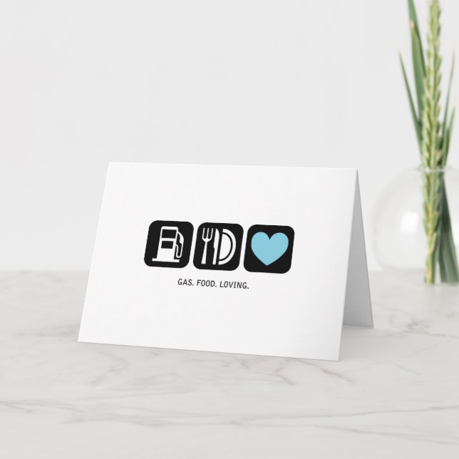 Nouvelle Carte Bébé : Aimant Gaz-Nourriture (Garço (Devant)