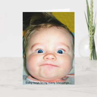 Nouvelle carte bébé garçon