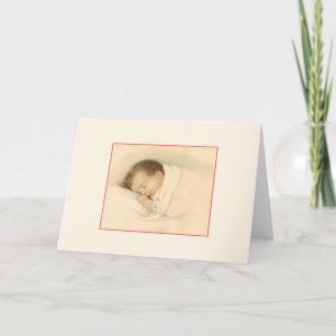 Nouvelle carte bébé vintage