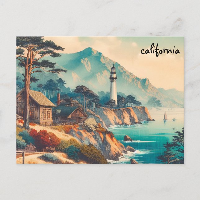 nouvelle carte californie masse carte postale (Devant)