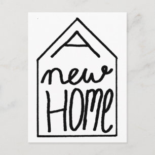 Nouvelle carte d'adresse de Handlettering