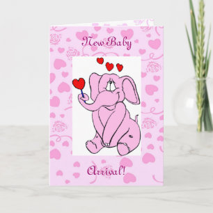 Nouvelle carte d'arrivée pour bébés