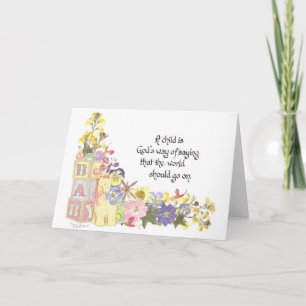 Nouvelle carte de bébé