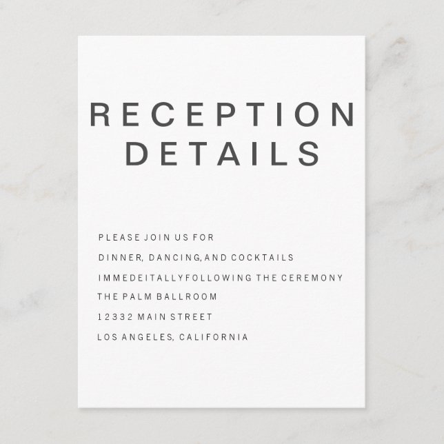 Nouvelle carte de boîtier minimaliste gothique (Devant)