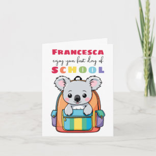 Nouvelle Carte De Démarrage De L'École Pour Fils F