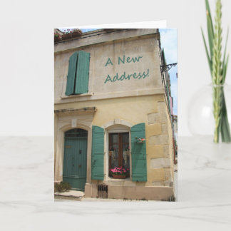 Nouvelle carte de Faire-part d'adresse