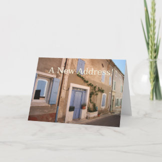 Nouvelle carte de Faire-part d'adresse